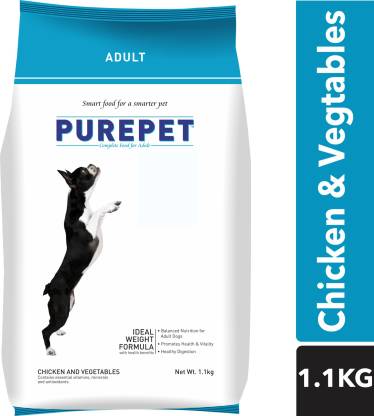 purepet Chicken & Veg 2.2 kg (2x1.1 kg) Dry Adult Dog Food