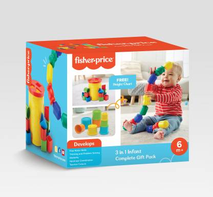 FISHER PRICE 3-in-1 Infant Complete Gift Pack  (Multicolor)