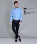 Men Slim Fit Solid Formal Shirt