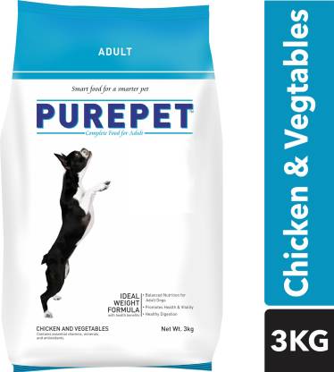 purepet Chicken and Veg Chicken, Vegetable 6 kg (2x3 kg) Dry Adult Dog Food