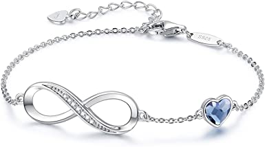 CDE Infinity Heart Symbol Charm Bracelet for Women