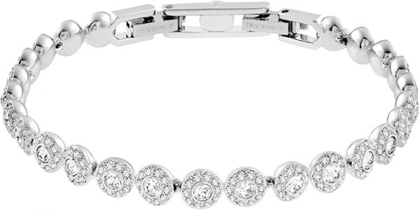 SWAROVSKI Women's Angelic Jewelry Collection, Rhodium Finish, Clear Crystals