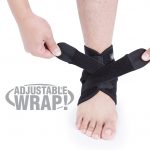 Ankle Support Brace, Breathable Neoprene Sleeve, Adjustable Wrap