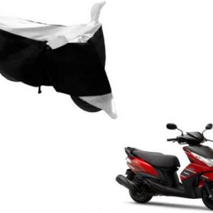 SmartBuy Two Wheeler Cover for Yamaha  (Ray Z, Black, Silver)