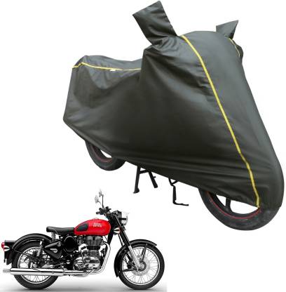 Fit Fly Two Wheeler Cover for Royal Enfield  (Classic 350, Green)