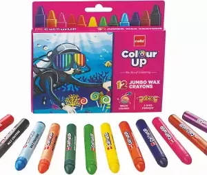 cello ColourUp Jumbo Wax Crayon 12 Shades