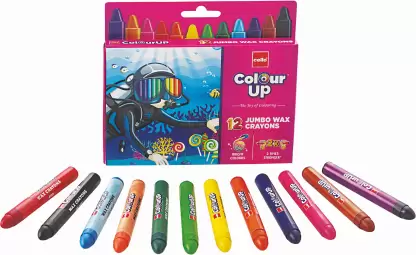 cello ColourUp Jumbo Wax Crayon 12 Shades