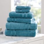 Mainstays Performance Solid 6-Piece Bath Towel Set