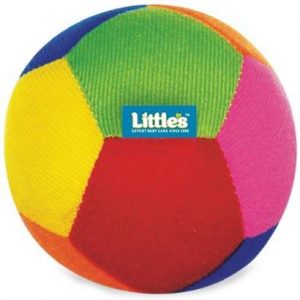 Little's Light Weight Stuffed Plush Soft Baby Play ball with Rattle Sound for Kids Rattle  (Multicolor)