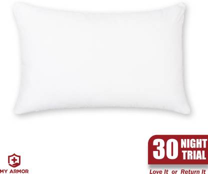 MY ARMOR Micro fibre sleeping pillow Microfibre Solid Sleeping Pillow Pack of 1