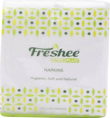 Freshee Value Plus -1 Ply White Napkins