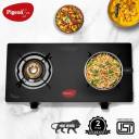 Pigeon Popular 2 Burner Glass Cooktop Glass Manual Gas Stove  (2 Burners)