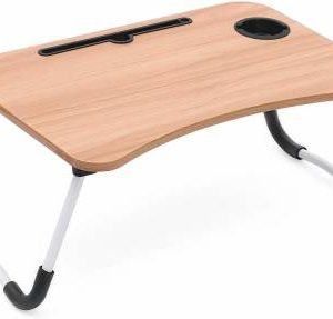 kitchoff Wood Portable Laptop Table  (Finish Color - Beige)