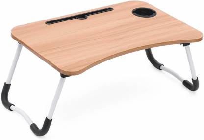 kitchoff Wood Portable Laptop Table  (Finish Color - Beige)