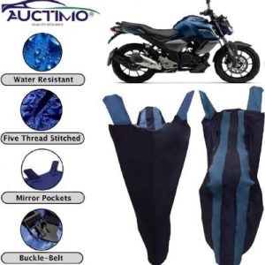 AUCTIMO Two Wheeler Cover for Yamaha  (FZ S V3.0 FI, Blue)