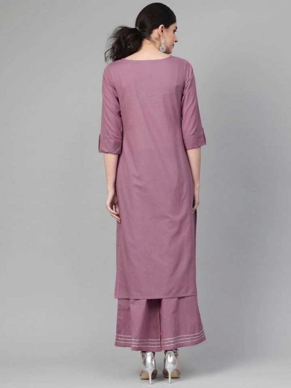 Women Kurta and Pant Set Rayon