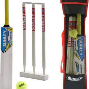 SUNLEY Sarthak Junior Combo Cricket Kit Bat Size: 3 (For 8 Years Kids))