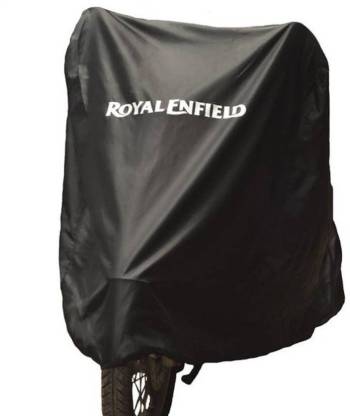 whitefox Two Wheeler Cover for Royal Enfield  (Classic 350, Black)